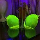 Uranium Glass Murano Art Glass Modernist Bird Bookends, Salviati