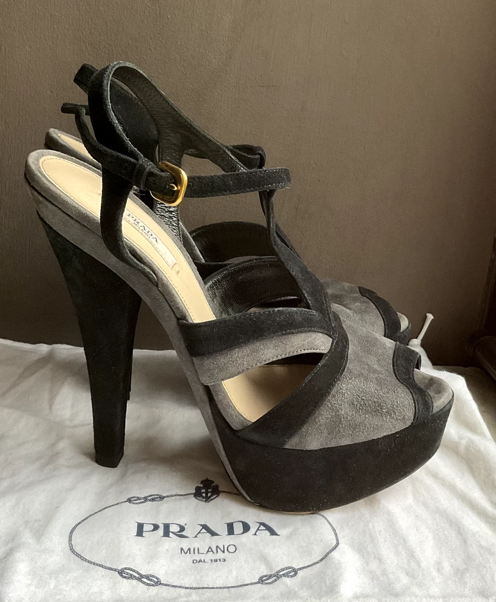 Grey t hot sale strap heels