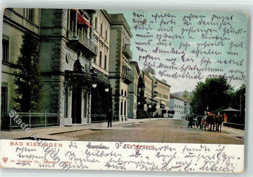 39260189 - 8730 Bad Kissingen Kurhausstrasse Pferdekutsche 1901