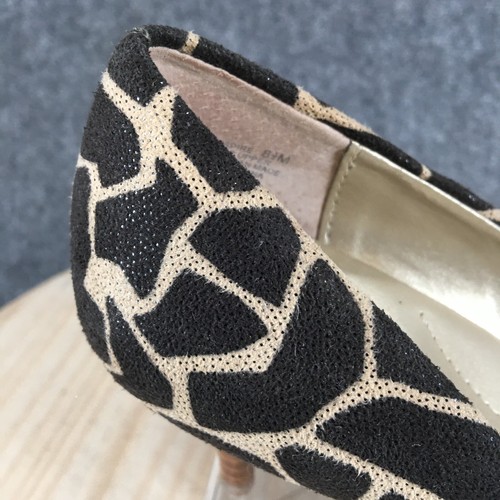 Bandolino Heels Womens 8.5M Inspire Berry Animal Print Pump Stiletto Heels Brown - Picture 6 of 17