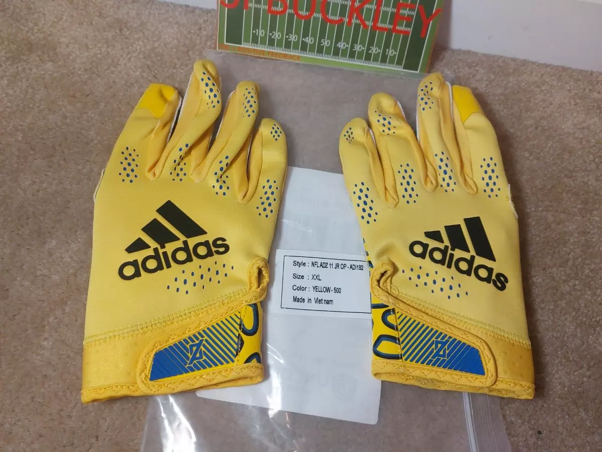 Football gloves best sale yellow