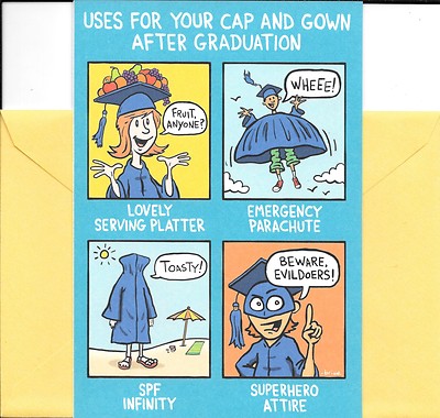 Funny Uses for Graduation Gown After Graduate Greeting Card By Hallmark