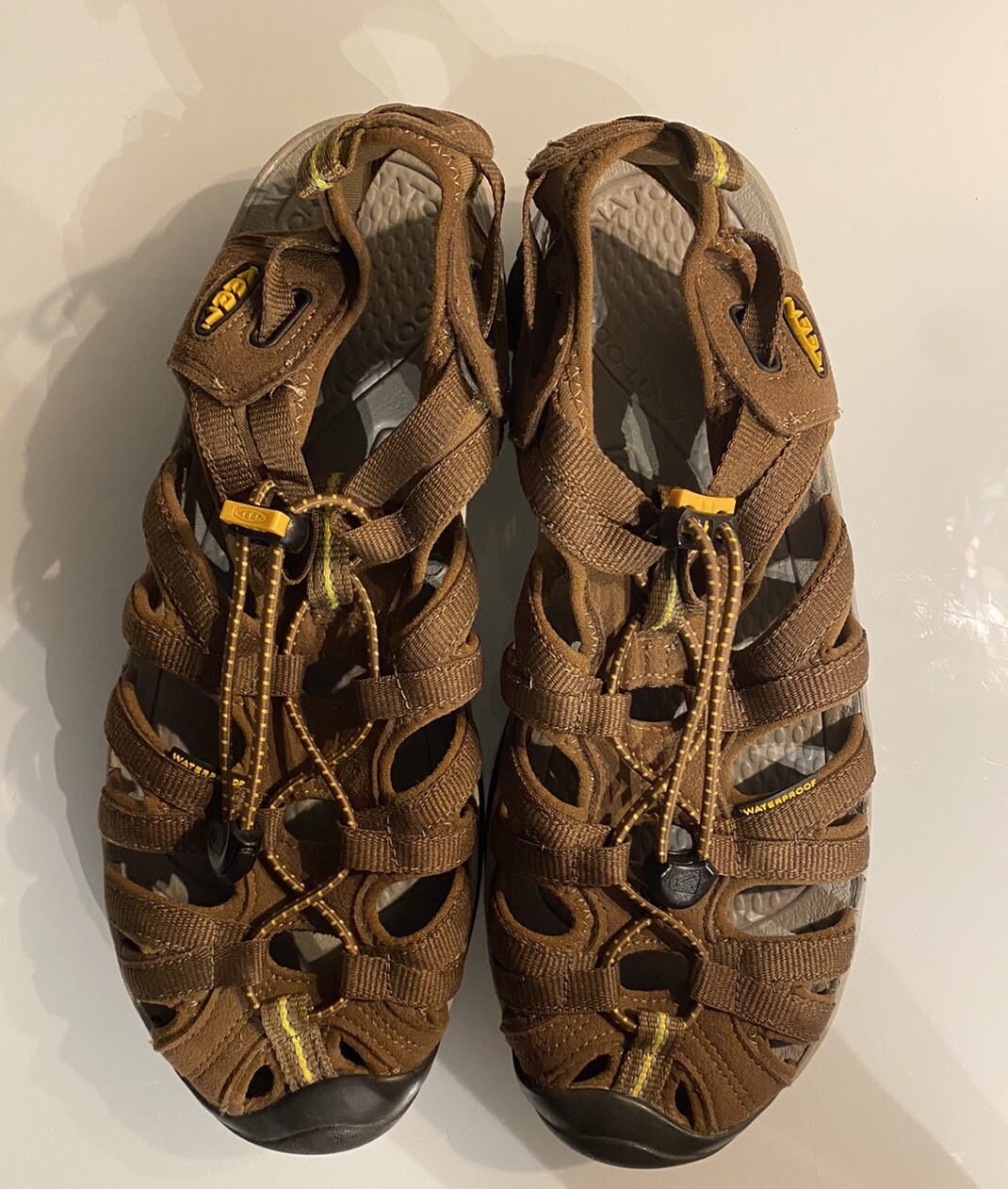 Sandali sportivi Keen Whisper da donna marroni impermeabili da trekking trail taglia: 9 5us