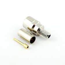 1pcs RF Connector FME Male Plug Straight Crimp for RG58 RG142 RG400 LMR195 Cable