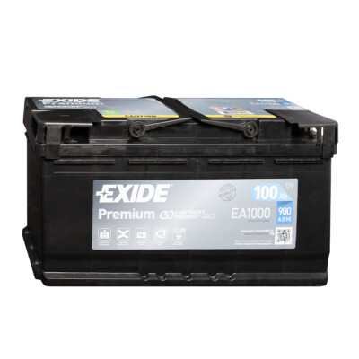Exide Premium 100Ah Autobatterie 12V EA1000 Starterbatterie Carbon Boost 2.0