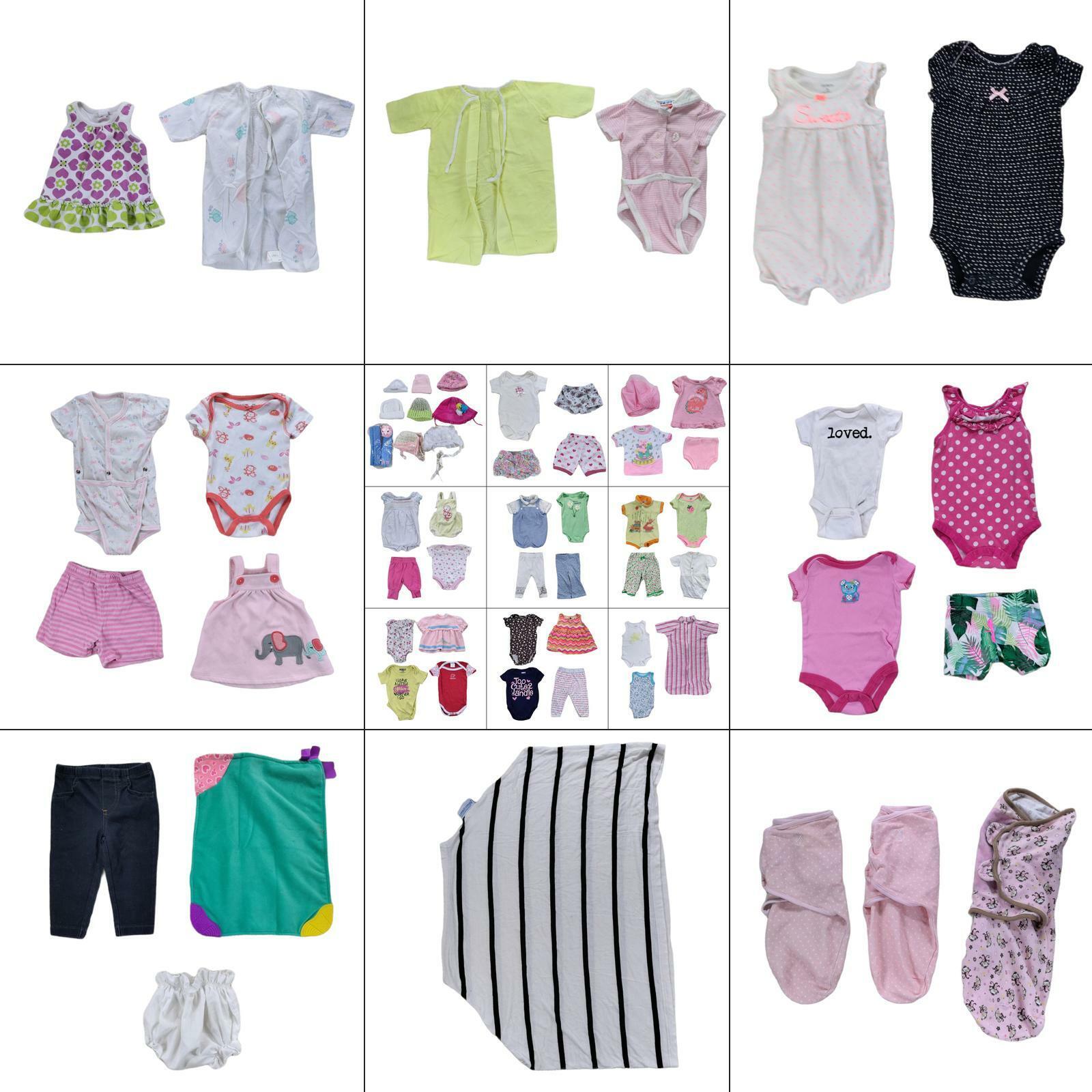 Lot 64 Baby Girls Clothing Bundle Infant Size 0-6 months Bulk Outfits Jumpers Goedkope super speciale prijs