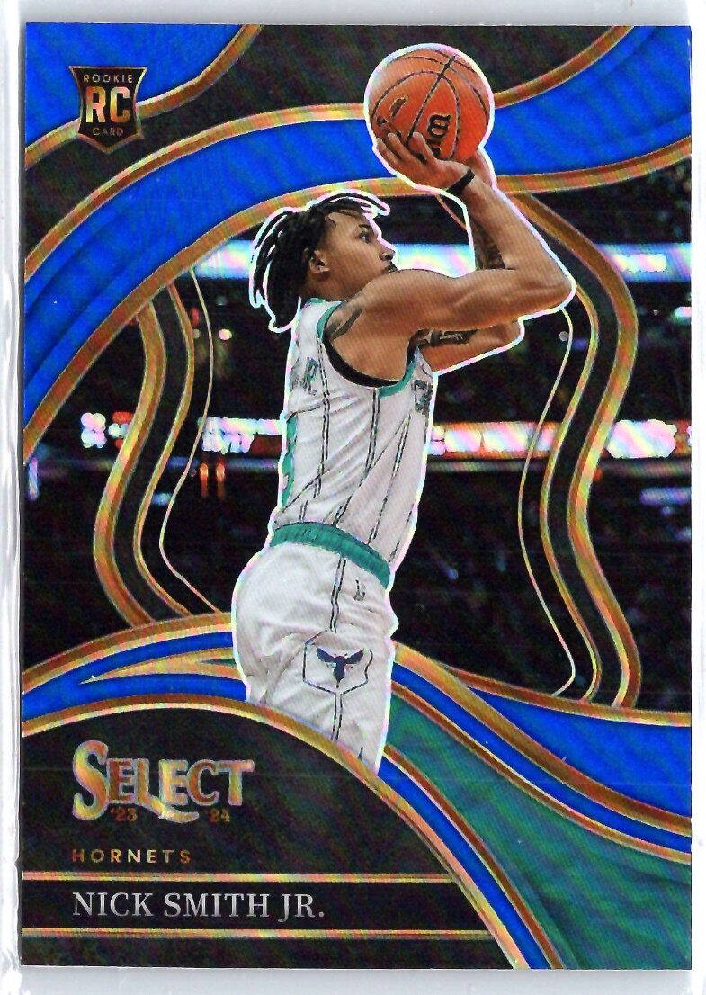 2023-24 Panini Select #293 Nick Smith Jr. Blue Prizms RC