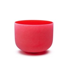 Hye-eun C Note Root Chakra 8 inch Red Frosted Quartz Crystal Singing Bowl
