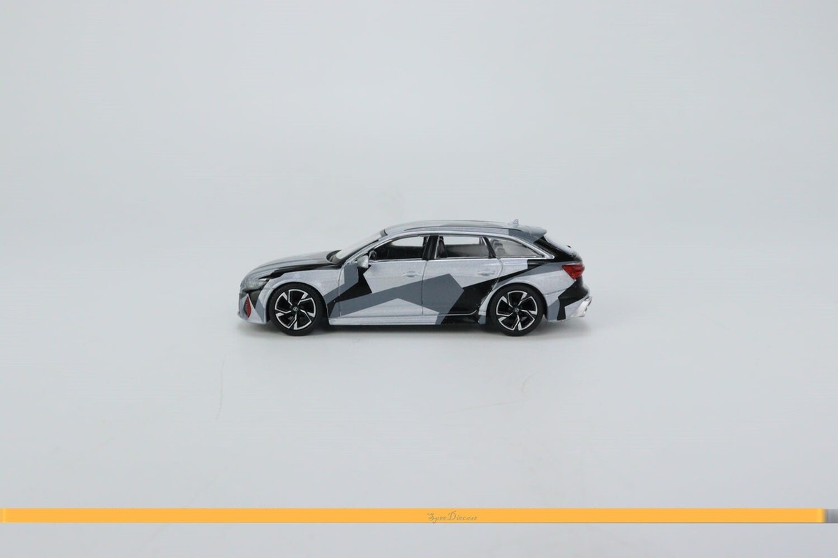 ミニカー MINI GT Audi RS 6 Avant Silver Digital MINI GT 1/64 Audi RS 6 Avant Silver Digital Camouflage