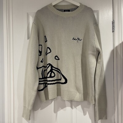 Broken Planet Market Knit Sweater • Bone • Large UK