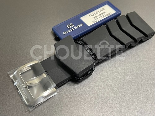 Grand Seiko SBGH255 Hi-Beat 36000 Diver 23mm Lug Black Silicone Rubber Strap - Picture 8 of 9