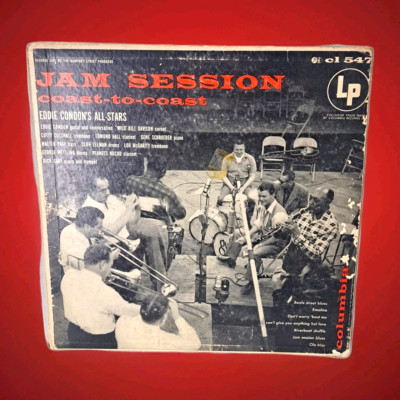 Vinyl Record Eddie Condon All Stars Jam Session Coast to Coast 1954 Jazz 