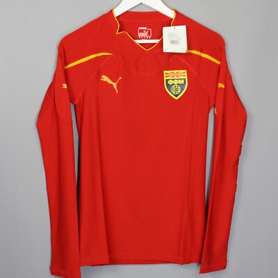 NWT NORTH MACEDONIA NATIONAL TEAM 2010 2013 HOME FOOTBALL SHIRT
