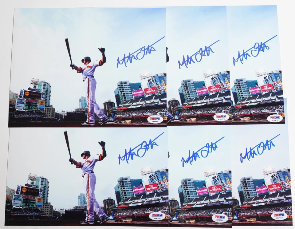 Foto firmada por Mat Latos de los Padres 8x10 certificado de autenticidad PSA/DNA Petco Park foto autógrafa 2010 Foto 2 de 4