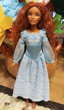 Mattel Disney Live Action The Little Mermaid Ariel on Land Blue Dress Doll Cute