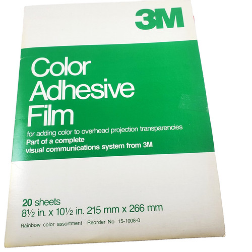 3M Color Adhesive film for adding overhead projection Transparencies Film 20 VTG