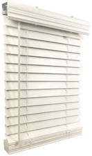 US Window And Floor 2" Faux Wood 26.5" W x 36" H, Inside Mount Cordless Window B