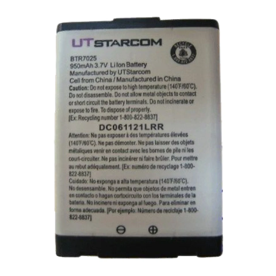 Battery BTR7025 950mAh For UTStarcom CDM7025 CDM7026 CDM120 CDM7075 CDM220 7945 - Image 3 of 4