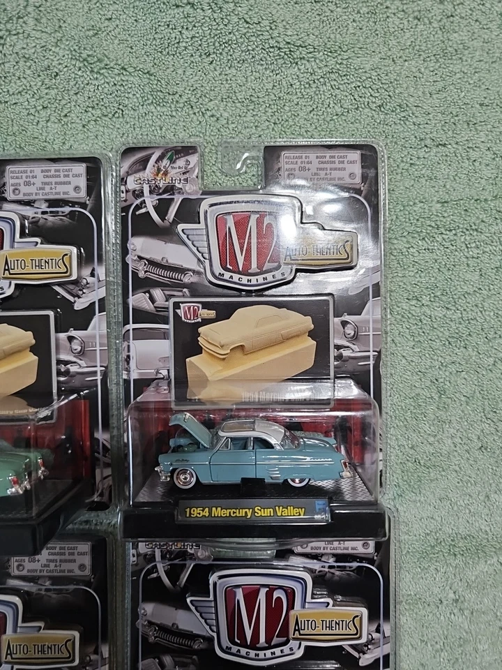 Máquinas M2 Auto-Thentics (lote de 6) 1:64 fundido a presión 1954 Mercury Sun Valley nuevo en caja  Foto 4 de 4