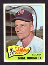 1965 TOPPS MIKE BRUMLEY CARD NO:523 NEAR MINT CONDITION