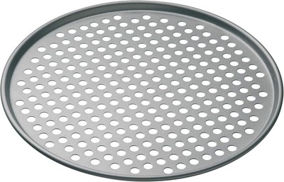 MasterClass Perforated Pizza Tray, Grey, 32cm