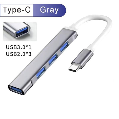 4 Port USB 3.0 HUB Splitter Adapter For PC Mac Android phones MacBook Pro iPad - Picture 12 of 13
