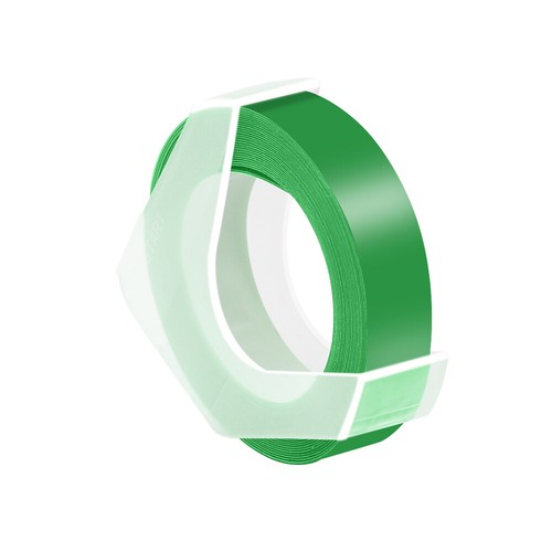 2PK White on Green 3D Embossing Tape For Dymo Organizer Express Pro Label Maker - Picture 3 of 11