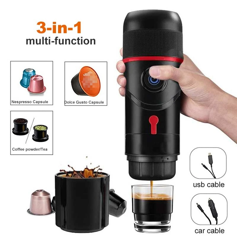 Portable Electric Capsule Coffee Maker Single Serve K-Cup Pod Coffee Machine