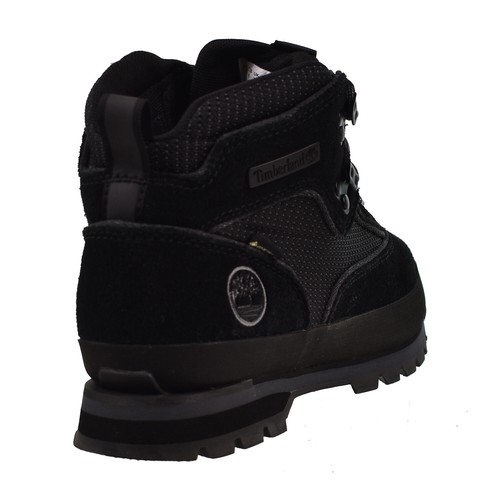 Timberland Euro Hiker Lace Up Men's Boots Black Suede TB0A2QCN - Picture 3 of 6