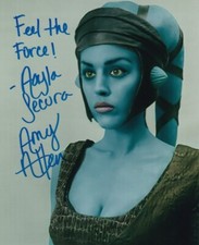 AMY ALLEN signed Autogramm 20x25cm STAR WARS in Person autograph AAYLA SECURA