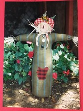 Patrice Company 64 Country Scarecrow 19" Primitive Pattern Craft Doll c 1994