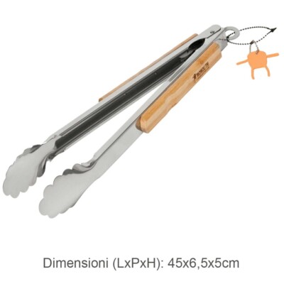 Professional Steel Monolith Tongs for Barbecue Grill Roast