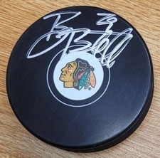 Autographed BRYAN BICKELL Chicago Blackhawks Hockey Puck w/COA