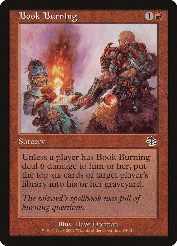 Judgment Book Burning MTG Magic the Gathering NM