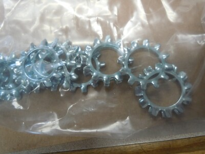 #ad #ad 3 4 External Tooth Lock Washers Steel Zinc Plated Lot of 20 pieces $16.00