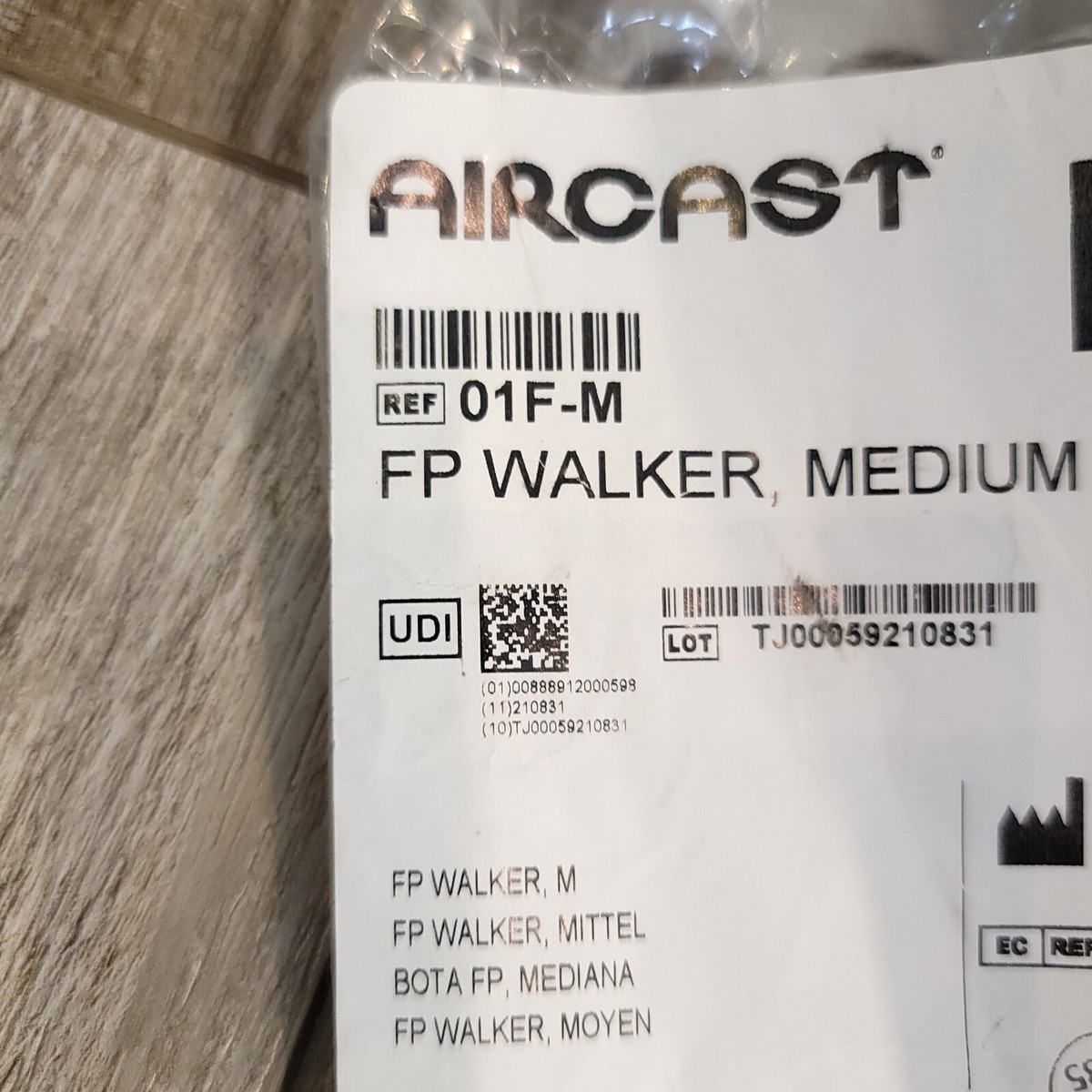 Aircast FP Walker Medium 01F-M Inflatable Deflatable Medical