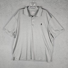 Polo Ralph Lauren Polo Shirt Men XL Gray Short Sleeve Pony Logo Golf Performance