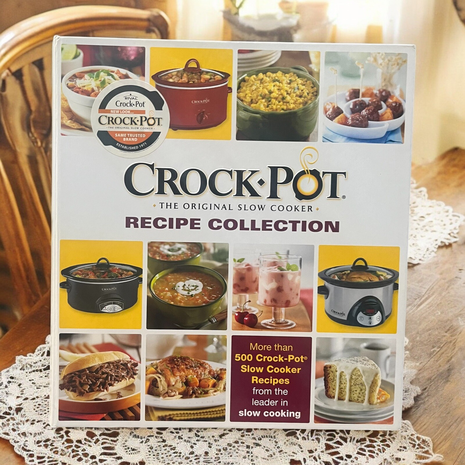 Crock Pot 5 Ring Binder Original Slow Cooker Recipe Collection Book 500+ Recipes