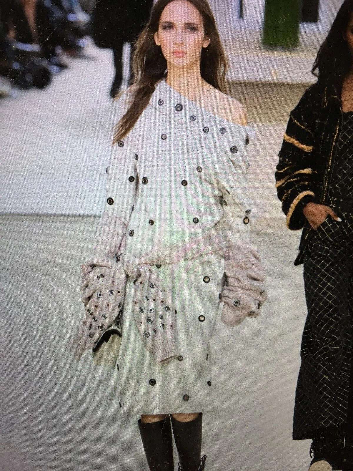 CHANEL NUOVO 16A PIÙ RICERCATO MISTO CASHMERE PASSERELLA CAPPOTTO GIACCA ABITO FR 38 RARO