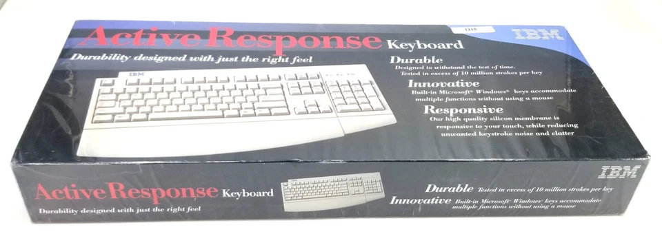 NEW VINTAGE 2000 IBM ACTIVE RESPONSE KEYBOARD WHITE 09N5544 SEALED - Image 4 of 4