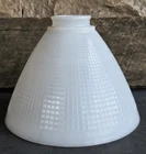 6"H Vintage Lamp Globe Light Shade White Milk Glass 2.25" Fitter
