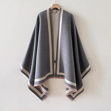 Luxury Winter Cashmere Scarf Women Warm Pashmina Blanket Poncho Solid Shawl Thic