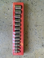 New Snap-on 313ytwy 13pc 12 Drive Sae Fdx Shallow Socket Set 38-1-18 Usa