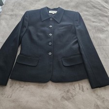 Jones New York Black Womens Lined Suit Jacket Blazer Sz 4P Exceptional
