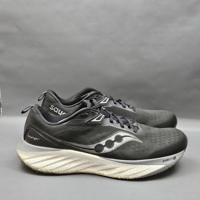 Saucony Triumph 22 Shoes Mens Size Black Running Jogging Athletic  Marathon
