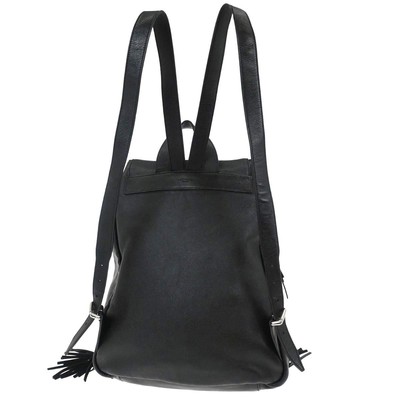 Saint Laurent Black Fringe Festival Backpack GNR415196.0616  display picture 2