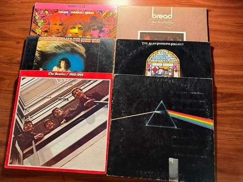 Lot Of 6 Vinyl LPs Pink Floyd The Beatles Alan Parson Cream Bread See Desc