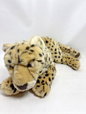 FAO Schwarz Realistic Cheetah Leopard Cat Plush Stuffed Animal Toys R Us