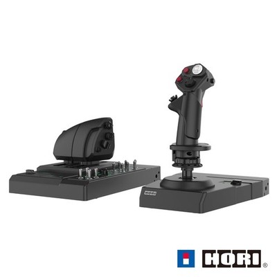 HOTAS Flight Stick and Throttle Control System with Mount for PC Gaming