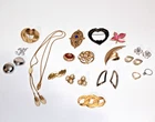 Vintage Designer Costume Jewelry Lot Of 17 Trifari Monet Napier Leru JJ Marvella